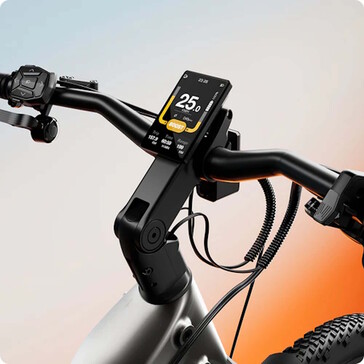 La bicicleta cuenta con una pantalla integrada