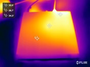 Prueba de esfuerzo HP Pro Mini 400 G9 (lado superior)