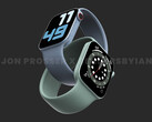El Apple Watch Series 8 podría recibir una pantalla plana, entre otros cambios de pantalla. (Fuente de la imagen: Jon Prosser &amp; Ian Zelbo)
