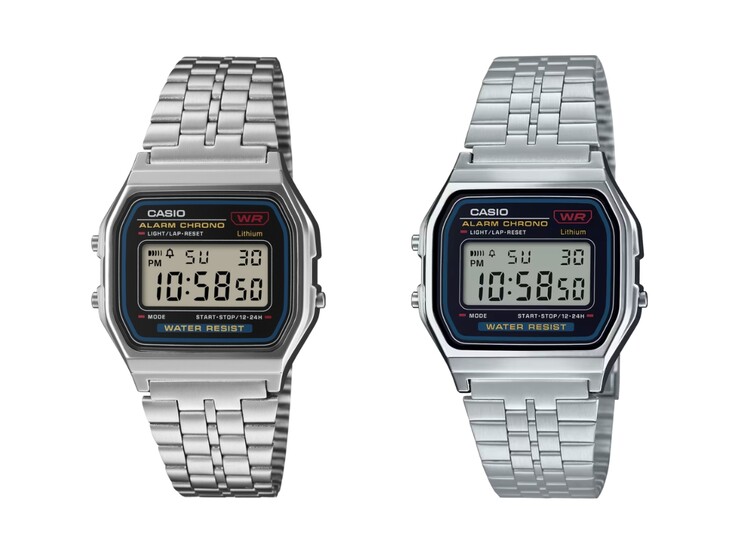 Los relojes Casio Vintage A159WE-1 (izquierda) y A159WA-N1 (derecha)