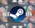 En la imagen, el logotipo de Steam sobre la miniatura del juego, difuminado.