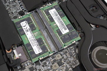 Dos ranuras SODIMM accesibles se encuentran adyacentes a los procesadores