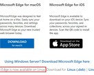 Microsoft Edge para Linux ya está disponible en Microsoft.com para su descarga como producto final (Fuente: Propia)