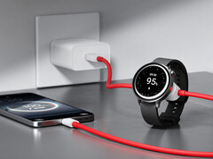 El cable 2 en 1 SuperVOOC puede ofrecer hasta 67 W de potencia a un teléfono y 10 W a un smartwatch. En la imagen: el cable conectado a los dispositivos. (Fuente de la imagen: OnePlus)