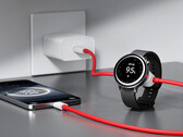 El cable 2 en 1 SuperVOOC puede ofrecer hasta 67 W de potencia a un teléfono y 10 W a un smartwatch. En la imagen: el cable conectado a los dispositivos. (Fuente de la imagen: OnePlus)