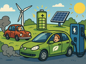 Los motores de combustión se están quedando obsoletos a medida que las nuevas tecnologías de baterías revolucionan la movilidad. (Fuente de la imagen: GPT-image-1)