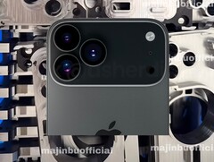 Apple es probable que el iPhone 17 Pro incorpore un conjunto de cámaras inspirado en los Pixel. (Fuente de la imagen: @MajinBu, FPT vía YouTube)