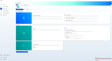 Software MyAsus para la configuración general del sistema