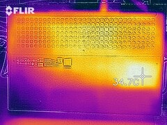 Desarrollo de calor en el fondo (inactivo)