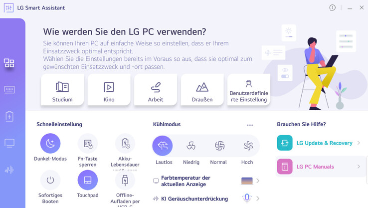 El asistente inteligente de LG ofrece varias opciones de configuración muy prácticas.