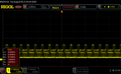 pWM de 24 kHz (luminosidad 4/10)