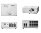 El proyector láser Sharp XP-M421W-W, ligeramente más caro, incorpora el modo ECO y entradas HDMI duales. (Fuente: Sharp)