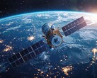 Una imagen generada por IA de un satélite orbitando la Tierra. (Fuente de la imagen: Александр Лобач, Adobe Stock)