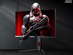 El nuevo monitor para juegos cuesta unos 223 dólares en China. En la imagen: una foto promocional del 25G4K. (Fuente de la imagen: AOC - editado)