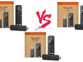 El Fire TV Stick 4K Max, el Fire TV Stick 4K y el Fire TV Stick 4K Select conforman los palos de streaming de Amazon que pueden transmitir en 4K. (Fuente de la imagen: Amazon)