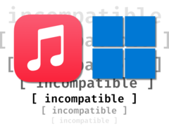 Apple La música y Windows parecen realmente incompatibles: que Apple ha hecho un trabajo a medias al portar una de sus aplicaciones clave al sistema operativo para PC más popular del mundo. (Fuente de la imagen: Apple, Microsoft, Anubhav Sharma - Notebookcheck)
