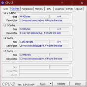 Caches de GPU-Z