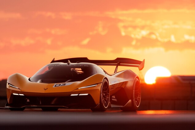 El Corvette CX.R Vision Gran Turismo con la icónica librea amarilla y negra de Corvette Racing (Fuente de la imagen: GM)