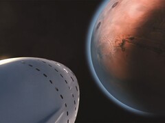 Imagen que muestra una nave espacial dirigiéndose hacia un planeta. (Fuente de la imagen: SpaceX - Pexels)