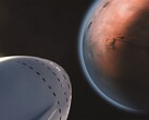 Imagen que muestra una nave espacial dirigiéndose hacia un planeta. (Fuente de la imagen: SpaceX - Pexels)