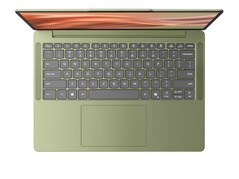 Disposición del teclado del portátil Ideapad Vibe en color Zen Green.
