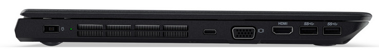 izquierda: toma de corriente, USB 3.1 Gen 1 (Type C), VGA, HDMI, 2x USB 3.1 Gen 1 (Type A)