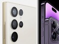 El rumoreado diseño tipo Note del Galaxy S23 Ultra podría no atraer a tantos como el iPhone 14 Pro. (Fuente de la imagen: Technizo Concept/Apple - editado)