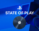Cartel de «State of Play» de PlayStation en el que se muestra un disco de PS5