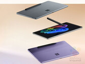 La Surface Pro 12" vendrá en colores Océano, Platino y Violeta con accesorios de teclado a juego. (Fuente de la imagen: vía Roland Quandt & WinFuture)