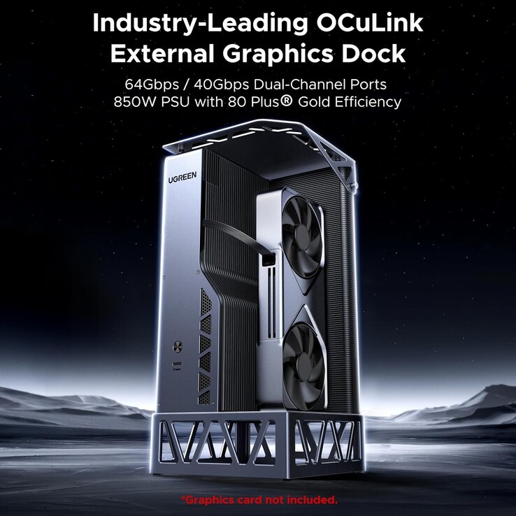 El Ugreen LinkStation eGPU Dock funciona a través de USB-C y OCuLink. (Fuente de la imagen: Ugreen vía Amazon)