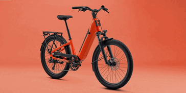 La bicicleta eléctrica Vida E+ EX en la combinación de colores «caramelo y canela»