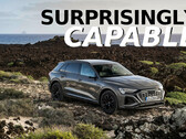 A pesar de su claro pedigrí para circular por carretera, el Audi Q8 e-tron eléctrico con su sistema quattro de doble motor consigue algunas hazañas impresionantes fuera del asfalto. (Fuente de la imagen: Audi - editado)