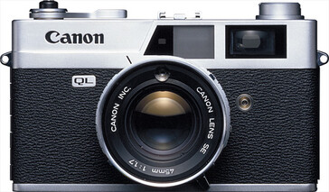 La Canonet QL17 es otra cámara de 35 mm estilo telémetro con obturador de objetivo. (Fuente de la imagen: The Canon Camera Museum)