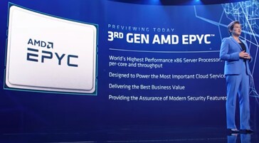 Epyc de tercera generación. (Fuente de la imagen: AMD)