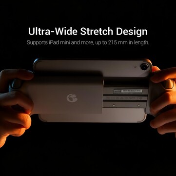 En el GameSir G8 Plus MFi cabe hasta un iPad Mini. (Fuente de la imagen: GameSir)