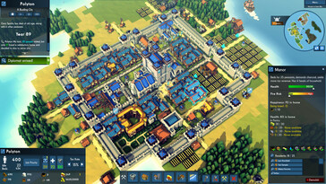 Una imagen en la que se ve una ciudad en «Kingdoms and Castles».