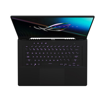 Asus ROG Zephyrus M16 - Vista superior. (Fuente de la imagen: Asus)