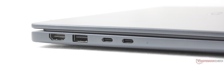 Izquierda: HDMI 2.1, USB-A 3.2 Gen. 1 (5 Gbps), 2 puertos USB-A 4.0 con DisplayPort 2.1 + Power Delivery