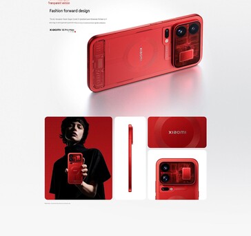 El Xiaomi 18 Pro Max también está disponible en una edición limitada en rojo transparente.