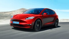 Render del Tesla Model 2 hatchback (imagen: CarWow)