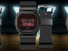El Casio G-Shock GM-5600RH-1 Rui Hachimura (en la imagen) luce una elegante esfera negra y roja. (Fuente de la imagen: @geesgshock en Instagram)
