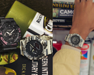 En la imagen: los Casio G-Shock GA-2100CM-8A y GA-2100CM-5A (izquierda), y el GA-2100CM-5A (derecha).