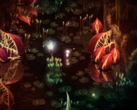 Dap presenta espeluznantes entornos pixel-art que alternan entre la belleza y el espanto con unas pocas pinceladas. (Fuente de la imagen: Steam)