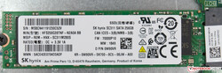 El 256 GB SK Hynix SC311 SATA SSD en nuestra unidad de revisión