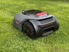 Parte trasera del robot cortacésped