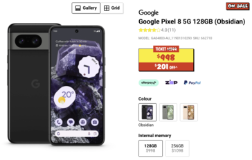 El Pixel 8 obtiene un descuento de 201 dólares australianos en Australia. (Fuente: JBHIFI)