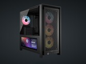 La carcasa de PC para juegos de torre mediana Corsair Frame 4000D viene ahora con una variante LCD, que cuenta con una pantalla táctil de 14,5 pulgadas. (Fuente de la imagen: Corsair)