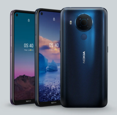 El Nokia 5.4 es un paquete mixto, pero debería ofrecer una mejor duración de la batería. (Imagen: HMD Global)