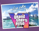 Se muestra el banner de GTA 6 Vice City con el logotipo (Fuente de la imagen: Rockstar Games con ediciones)