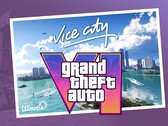 Se muestra el banner de GTA 6 Vice City con el logotipo (Fuente de la imagen: Rockstar Games con ediciones)
